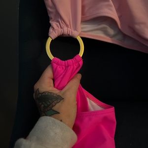 Shein pink bathing suit